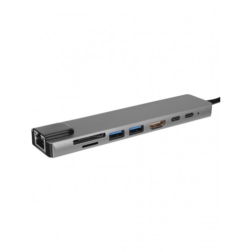 TYPE-C TO HDTV 8 İN 1 RJ45 TF/SD HDTV USB 2 TYPE-C PD DÖNÜŞTÜRÜCÜ SIFIR ÜRÜN