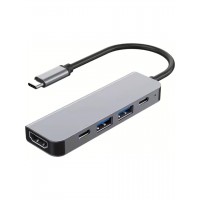 Platoon PL-5560 4K Type-C 5in1 Şarj, hdmı ve USB Çoğaltıcı Adaptör Çevirici