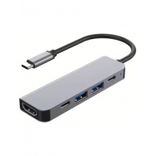 Platoon PL-5560 4K Type-C 5in1 Şarj, hdmı ve USB Çoğaltıcı Adaptör Çevirici