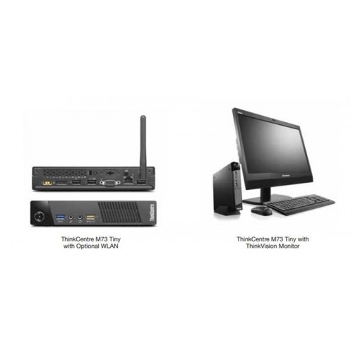 Lenovo ThinkCentre M73 Küçük Mini-PC, i3 4. Nesil, 8GB RAM, 256GB SSD (Yenilenmiş Ürün)